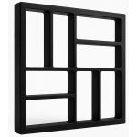 Matrita pavaj din beton NEXTLY, forma reutilizabila pentru turnat ciment pentru gradina/alei/trotuare, plastic durabil, 39x39x3.8cm, 21-8 negru
