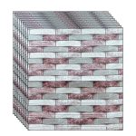 Set 100 x tapet autoadeziv 3D NEXTLY, pentru perete sau tavan, waterproof, ajustabil, suprafata acoperire 53 mp, 70x77 cm, design modern, multicolor, cod 94
