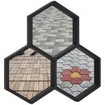 Matrita pavaj din beton NEXTLY, forma reutilizabila pentru turnat ciment pentru gradina/alei/trotuare, plastic durabil, 37x35.5x3.8cm, 21-18 negru - imagine 6