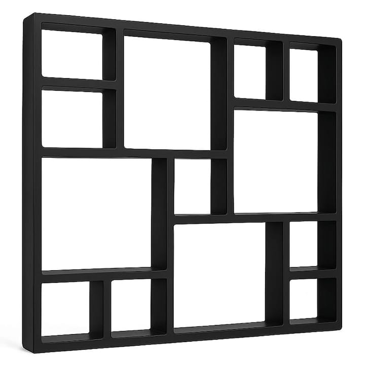 res_c75446ab97afa8d767f9824f43b2a3cd.jpg Matrita pavaj din beton NEXTLY, forma reutilizabila pentru turnat ciment pentru gradina/alei/trotuare, plastic durabil, 44.5x44.5x3.8cm, 21-19 negru - imagine 1