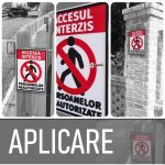 Indicator de avertizare "ACCESUL INTERZIS PERSOANELOR NEAUTORIZATE" NEXTLY, semn de atentionare din PETG, imprimare 3D, litere volumetrice, rezistenta la UV/apa/impact, gauri de fixare, 20x15cm, 6mm grosime, alb - imagine 5