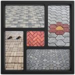 Matrita pavaj din beton NEXTLY, forma reutilizabila pentru turnat ciment pentru gradina/alei/trotuare, plastic durabil, 39.5x39.5x3.8cm, 21-13 negru - imagine 5