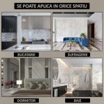 Set 36 x placi din PVC autoadezive pentru podea imitatie lemn NEXTLY, reutilizabile, waterproof, ajustabile, adeziv puternic, usor de montat, suprafata acoperire 5 mp, 91.44 x 15.24 cm, bej, K7373-4 - imagine 6