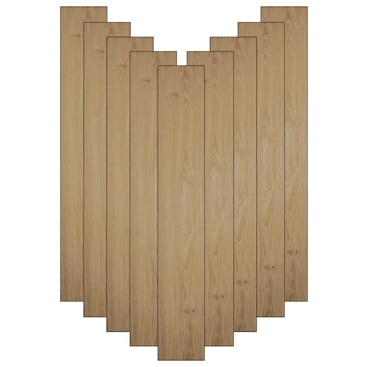 res_061355e80b123b9520fefdaf4c845f9c.jpg Set 36 x placi din PVC autoadezive pentru podea imitatie lemn NEXTLY, reutilizabile, waterproof, ajustabile, adeziv puternic, usor de montat, suprafata acoperire 5 mp, 91.44 x 15.24 cm, maro, K7373-6 - imagine 1