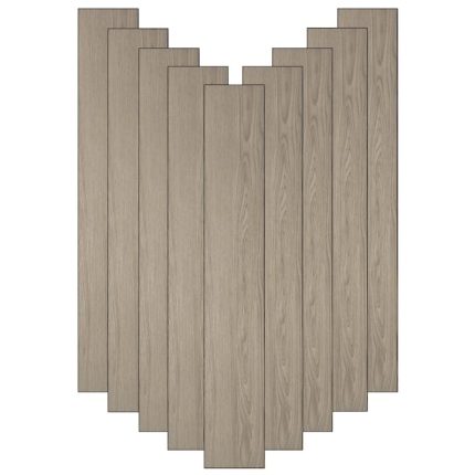 Set 36 x placi din PVC autoadezive pentru podea imitatie lemn NEXTLY, reutilizabile, waterproof, ajustabile, adeziv puternic, usor de montat, suprafata acoperire 5 mp, 91.44 x 15.24 cm, maro, K7373-1