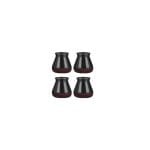 Set 4 protectii picioare scaun/mobila din silicon si pasla NEXTLY, anti-zgarieturi, anti-zgomot, flexibile, universale, reutilizabile, 3x3.8cm - M, negru-visiniu