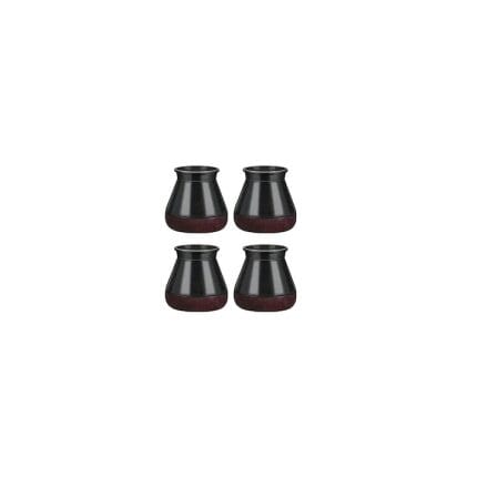 Set 4 protectii picioare scaun/mobila din silicon si pasla NEXTLY, anti-zgarieturi, anti-zgomot, flexibile, universale, reutilizabile, 3x3.8cm - M, negru-visiniu