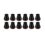 Set 12 protectii picioare scaun/mobila din silicon si pasla NEXTLY, anti-zgarieturi, anti-zgomot, flexibile, universale, reutilizabile, 3x2.8cm - S, negru-visiniu