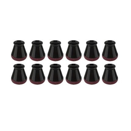 Set 12 protectii picioare scaun/mobila din silicon si pasla NEXTLY, anti-zgarieturi, anti-zgomot, flexibile, universale, reutilizabile, 3x2.8cm - S, negru-visiniu