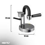 Espressor manual pentru aragaz NEXTLY Kamira cu levier, 2 portafiltre, cafea cremoasa, cafea macinata, fabricat in italia, din inox, crema densa, functionare la orice sursa de caldura, pentru camping - imagine 9
