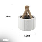 Umidificator de aer cu difuzor de aromaterapie efect de flacara NEXTLY, iluminare ambientala RGB in 2 moduri, temporizator 1h/3h/6h, control din telecomanda, pulverizare fina/intensa, alimentare USB-C, 250ml, alb - imagine 12