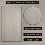 Set 36 x placi din PVC autoadezive pentru podea imitatie lemn NEXTLY, reutilizabile, waterproof, ajustabile, adeziv puternic, usor de montat, suprafata acoperire 5 mp, 91.44 x 15.24 cm, bej, K7373-5 - imagine 2