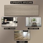 Set 36 x placi din PVC autoadezive pentru podea imitatie lemn NEXTLY, reutilizabile, waterproof, ajustabile, adeziv puternic, usor de montat, suprafata acoperire 5 mp, 91.44 x 15.24 cm, maro, K7373-1 - imagine 5