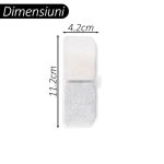 Set 10 filtre pentru dispenser de apa pentru animale NEXTLY, sistem de filtrare in 3 etape - filtru de baza/carbune activ/rasina de schimb ionic, 11.2x4.2cm, alb - imagine 5