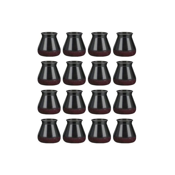 res_4bec50bbca8faf708652a2ac3981ac0c.jpg Set 16 protectii picioare scaun/mobila din silicon si pasla NEXTLY, anti-zgarieturi, anti-zgomot, flexibile, universale, reutilizabile, 3x3.8cm - M, negru-visiniu - imagine 1