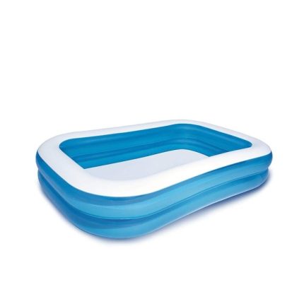 Piscina gonflabila NEXTLY, pentru exterior, material PVC calitativ, usor de curatat si intretinut, 200x150x50cm, alb-albastru