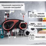 Masinuta antigravitationala cu telecomanda NEXTLY, urcare pe pereti si tavan, rotire multidirectionala 360°, incarcare prin cablu USB, negru-rosu - imagine 2