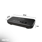 Aparat de vidat cu vacuum alimente umede/uscate NEXTLY, functii de vidare si sigilare in mod automat/manual, sigilare separata, vidare externa cu furtun, buton oprire, spatiu depozitare rola de vidat 28cm, lama integrata pentru taiere, 110W, 85kpa, negru - imagine 9