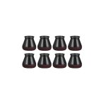 Set 8 protectii picioare scaun/mobila din silicon si pasla NEXTLY, anti-zgarieturi, anti-zgomot, flexibile, universale, reutilizabile, 3x3.8cm - M, negru-visiniu