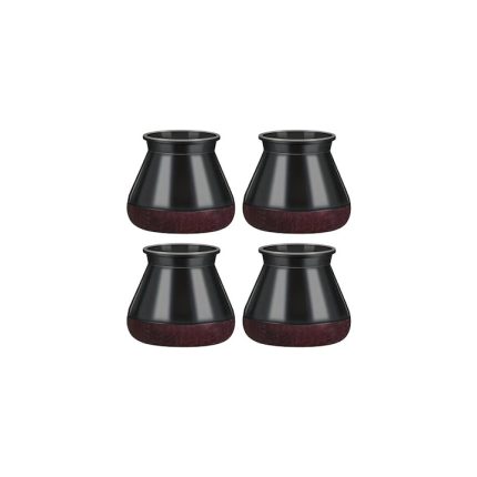 Set 4 protectii picioare scaun/mobila din silicon si pasla NEXTLY, anti-zgarieturi, anti-zgomot, flexibile, universale, reutilizabile, 3x4.5cm - L, negru-visiniu
