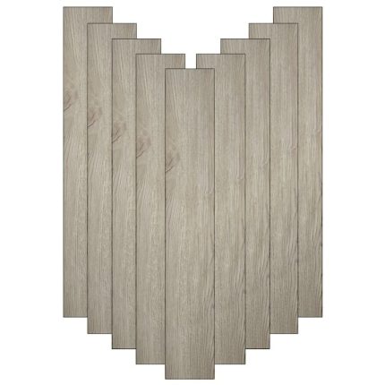 Set 36 x placi din PVC autoadezive pentru podea imitatie lemn NEXTLY, reutilizabile, waterproof, ajustabile, adeziv puternic, usor de montat, suprafata acoperire 5 mp, 91.44 x 15.24 cm, maro, K7373-12