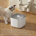 Set 5 filtre pentru dispenser de apa pentru animale NEXTLY, sistem de filtrare in 3 etape - filtru de baza/carbune activ/rasina de schimb ionic, 11.2x4.2cm, alb - imagine 4