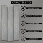 Set 36 x placi din PVC autoadezive pentru podea imitatie lemn NEXTLY, reutilizabile, waterproof, ajustabile, adeziv puternic, usor de montat, suprafata acoperire 5 mp, 91.44 x 15.24 cm, gri, K7373-2 - imagine 3