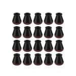 Set 20 protectii picioare scaun/mobila din silicon si pasla NEXTLY, anti-zgarieturi, anti-zgomot, flexibile, universale, reutilizabile, 3x2.8cm - S, negru-visiniu