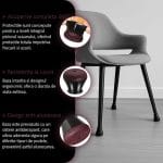 Set 20 protectii picioare scaun/mobila din silicon si pasla NEXTLY, anti-zgarieturi, anti-zgomot, flexibile, universale, reutilizabile, 3x2.8cm - S, negru-visiniu - imagine 5
