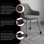 Set 20 protectii picioare scaun/mobila din silicon si pasla NEXTLY, anti-zgarieturi, anti-zgomot, flexibile, universale, reutilizabile, 3x3.8cm - M, negru-visiniu - imagine 6