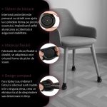 Set 4 protectii picioare scaun/mobila din silicon si pasla NEXTLY, anti-zgarieturi, anti-zgomot, flexibile, universale, reutilizabile, 3x2.8cm - S, negru-visiniu - imagine 6