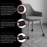 Set 12 protectii picioare scaun/mobila din silicon si pasla NEXTLY, anti-zgarieturi, anti-zgomot, flexibile, universale, reutilizabile, 3x2.8cm - S, negru-visiniu - imagine 6