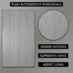 Set 36 x placi din PVC autoadezive pentru podea imitatie lemn NEXTLY, reutilizabile, waterproof, ajustabile, adeziv puternic, usor de montat, suprafata acoperire 5 mp, 91.44 x 15.24 cm, gri, K7373-2 - imagine 2