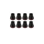 Set 8 protectii picioare scaun/mobila din silicon si pasla NEXTLY, anti-zgarieturi, anti-zgomot, flexibile, universale, reutilizabile, 3x2.8cm - S, negru-visiniu