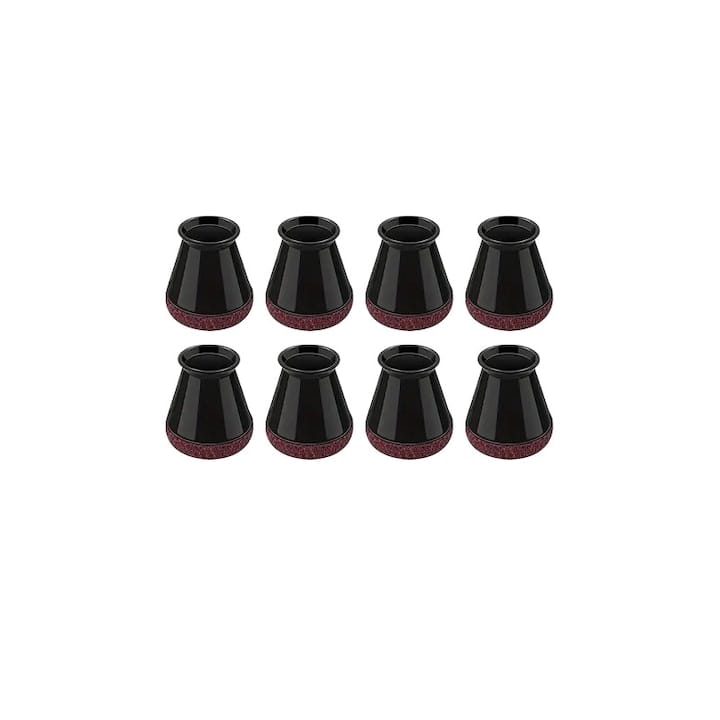 res_b90e62853a2bb99d008c77c7b849e002.jpg Set 8 protectii picioare scaun/mobila din silicon si pasla NEXTLY, anti-zgarieturi, anti-zgomot, flexibile, universale, reutilizabile, 3x2.8cm - S, negru-visiniu - imagine 1
