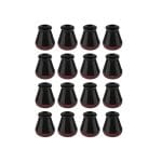 Set 16 protectii picioare scaun/mobila din silicon si pasla NEXTLY, anti-zgarieturi, anti-zgomot, flexibile, universale, reutilizabile, 3x2.8cm - S, negru-visiniu
