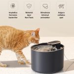 Dispenser automat de apa tip fantana pentru pisici si caini, NEXTLY, capacitate 3L, fitru de carbune activ si bumbac cu nano-bule, ultra-silentios, lumina led, alimentare USB, Alb - imagine 8