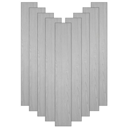 Set 36 x placi din PVC autoadezive pentru podea imitatie lemn NEXTLY, reutilizabile, waterproof, ajustabile, adeziv puternic, usor de montat, suprafata acoperire 5 mp, 91.44 x 15.24 cm, gri, K7373-11