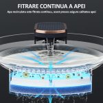 Dispenser automat de apa tip fantana pentru pisici si caini, NEXTLY, capacitate 3L, fitru de carbune activ si bumbac cu nano-bule, ultra-silentios, lumina led, alimentare USB, Alb - imagine 7