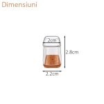 Set 4 protectii picioare scaun/mobila din silicon si pasla NEXTLY, anti-zgarieturi, anti-zgomot, flexibile, universale, reutilizabile, 2.8x2.2cm - S, transparent-maro - imagine 7