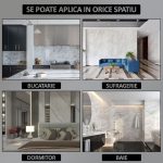 Set 36 x placi din PVC autoadezive pentru podea imitatie lemn NEXTLY, reutilizabile, waterproof, ajustabile, adeziv puternic, usor de montat, suprafata acoperire 5 mp, 91.44 x 15.24 cm, gri, K7373-8 - imagine 6