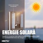 Set 4 x lampa de exterior cu incarcare solara NEXTLY, pliabila, 3 moduri de functionare, senzori de miscare si lumina, stare de veghe, iluminare continua, lumina rece, waterproof, 12.5x11cm, negru - imagine 4