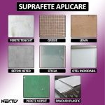 Set 30 x tapet autoadeziv 3D NEXTLY, pentru perete sau tavan, waterproof, ajustabil, adeziv puternic, usor de montat, suprafata acoperire 14.7 mp, 70x70 cm, design modern, alb-mov, cod 7373-25 - imagine 4