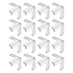 Set 16 protectii pentru colturi din silicon NEXTLY, pentru mobila, masa, dulap, birou, pat, protectie pentru copii, lipire cu adeziv, waterproof, 3mm grosime, 3.2x3.2cm, transparent