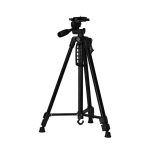Trepied foto telescopic profesional pentru camera sau telefon, NEXTLY, inaltime reglabila 53-160cm, geanta transport, picioruse antiderapante, unghi reglabil cu boloboc, cap rotativ, negru
