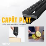 Cutter multifunctional 6 in 1 NEXTLY, rigla, desfacator capace/conserve, surubelnita, chei hexagonale pentru insurubat/desurubat piulite, otel inoxidabil, 15.5x2.5cm, negru - imagine 6