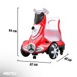Scuter electric pentru copii 3-6 ani NEXTLY, 6V 4Ah, aparat de facut balonase si boxa cu muzica incorporate, greutate maxim 30kg, 3.5-5.5 km/h, telecomanda pentru control inclusa, verde - imagine 9