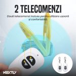 Blocator automat de parcare cu incarcare solara NEXTLY, 2 telecomenzi incluse, control de la distanta 50m, greutate maxima suportata 2 tone, alarma, incarcator priza inclus, rezistent la apa si inghet, galben-negru - imagine 3