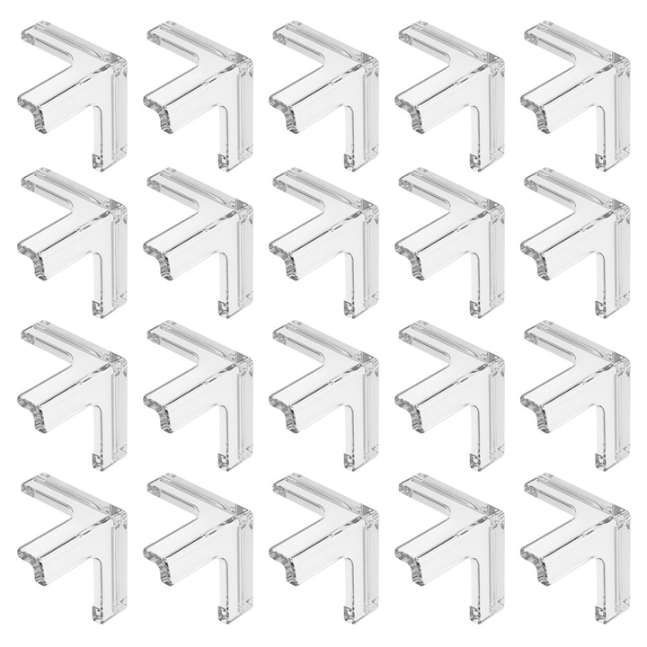 res_a34832ebee9428031abef91a1c32802b.jpg Set 20 protectii pentru colturi din silicon NEXTLY, pentru mobila, masa, dulap, birou, pat, protectie pentru copii, lipire cu adeziv, waterproof, 3mm grosime, 3.2x3.2cm, transparent - imagine 1