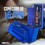 Tester auto, interfata OBD 2 Bluetooth NEXTLY, diagnoza auto, stergere erori, ELM327, multimarca, albastru - imagine 2